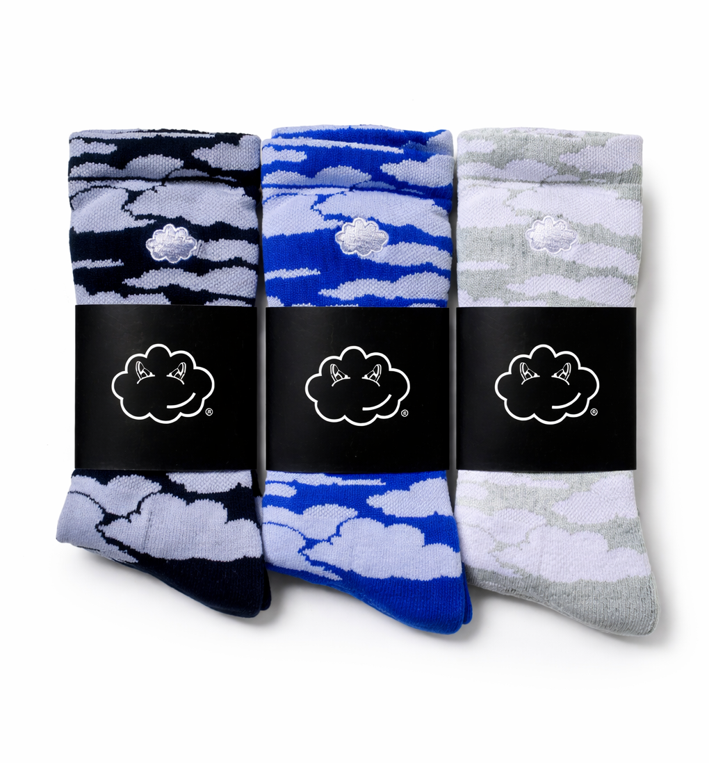 Cloud Camo Socks 3-Pack