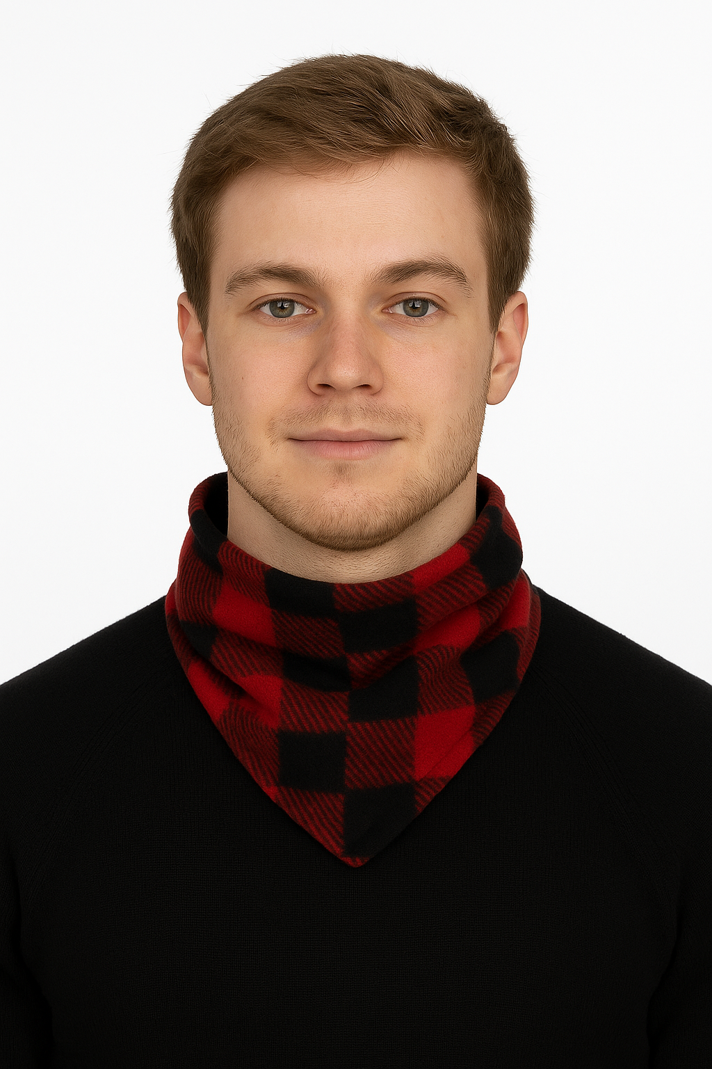 Winter Neck Warmer (Red/Black)