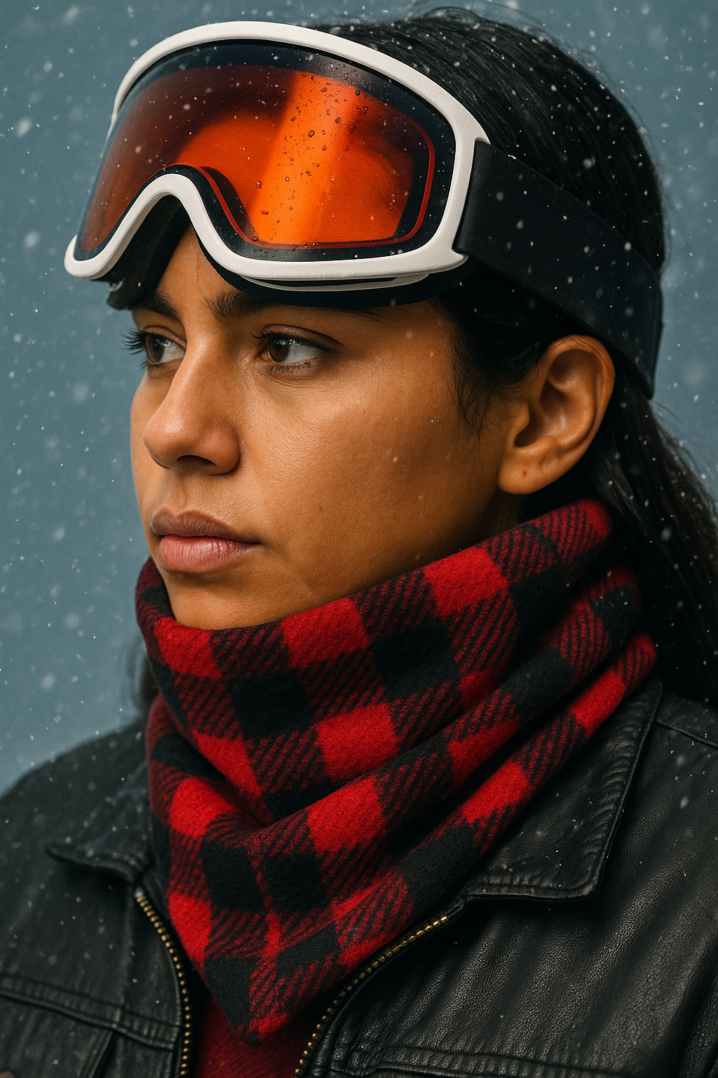 Winter Neck Warmer (Red/Black)