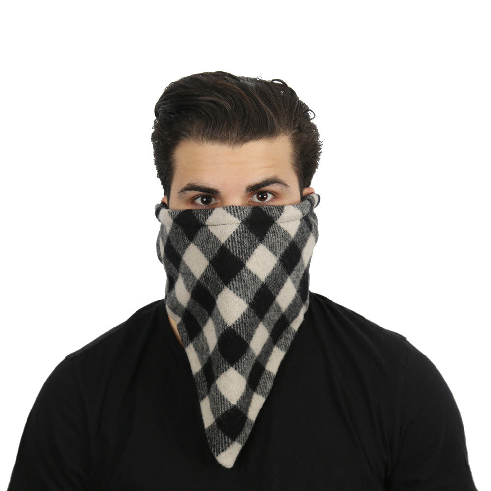 Winter Neck Warmer (White/Black)